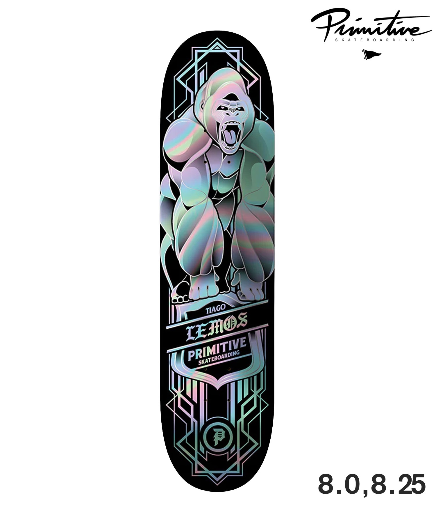 PRIMITIVE プリミティブ SPECTRA FOIL PRO スケートボード デッキ 7.75