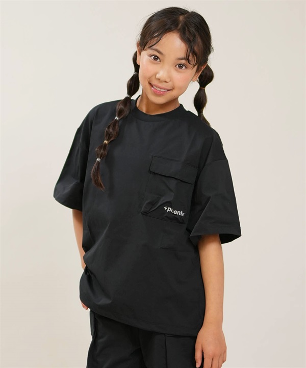 PHENIX フェニックス 半袖 Tシャツ キッズ 子供 UVカット ドライ天竺ドローコードT POO-26136MS