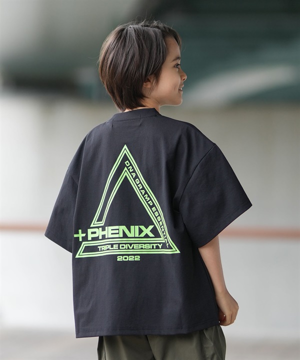 PHENIX フェニックス 半袖 Tシャツ キッズ ジュニア 子供 調温素材アウトラストTシャツ POT-26016MS ムラサキスポーツ限定