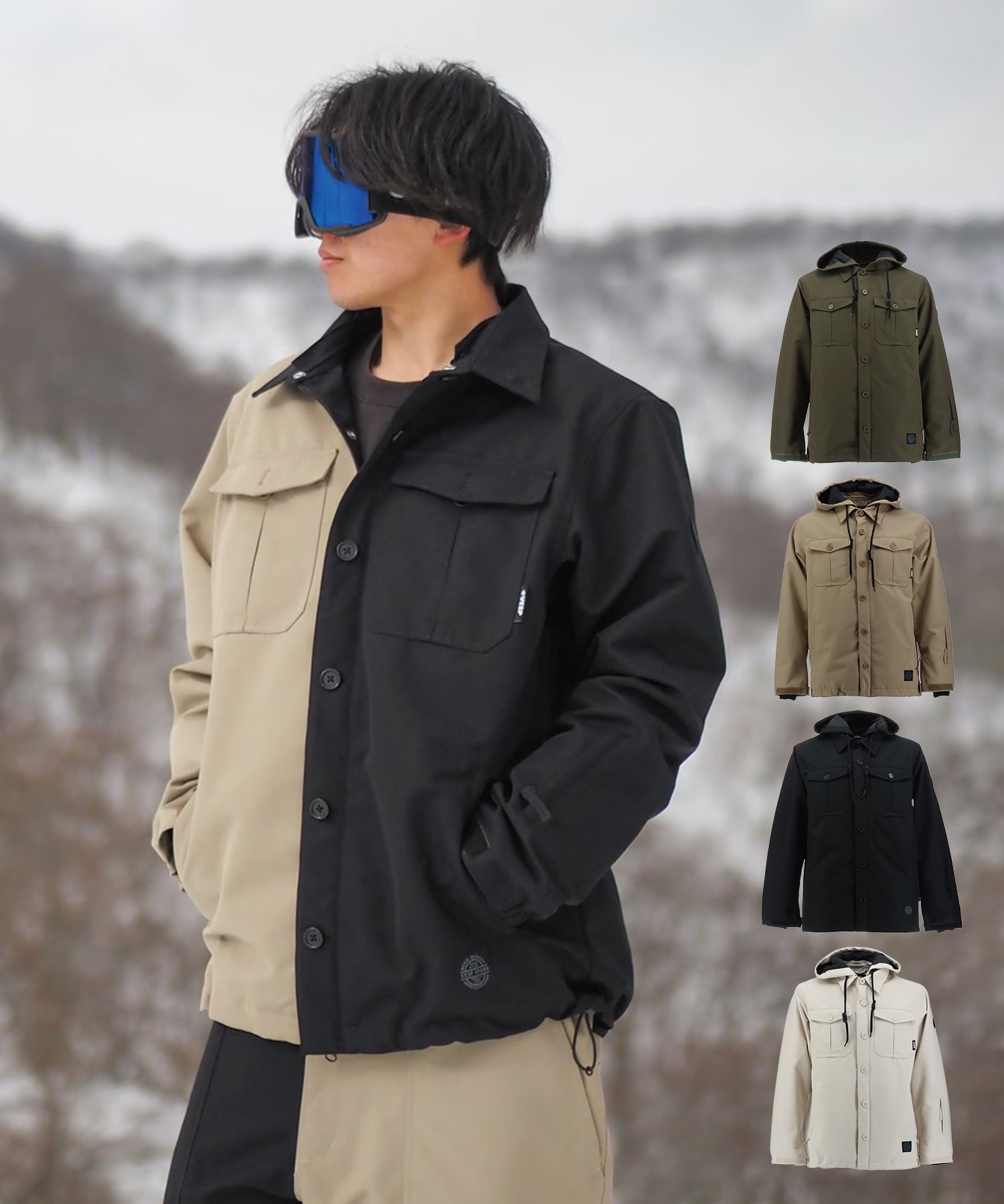 VESPミリタリーシャツジャケット VESP ベスプ 2ウェイ ミリタリーシャツジャケット 2way Military