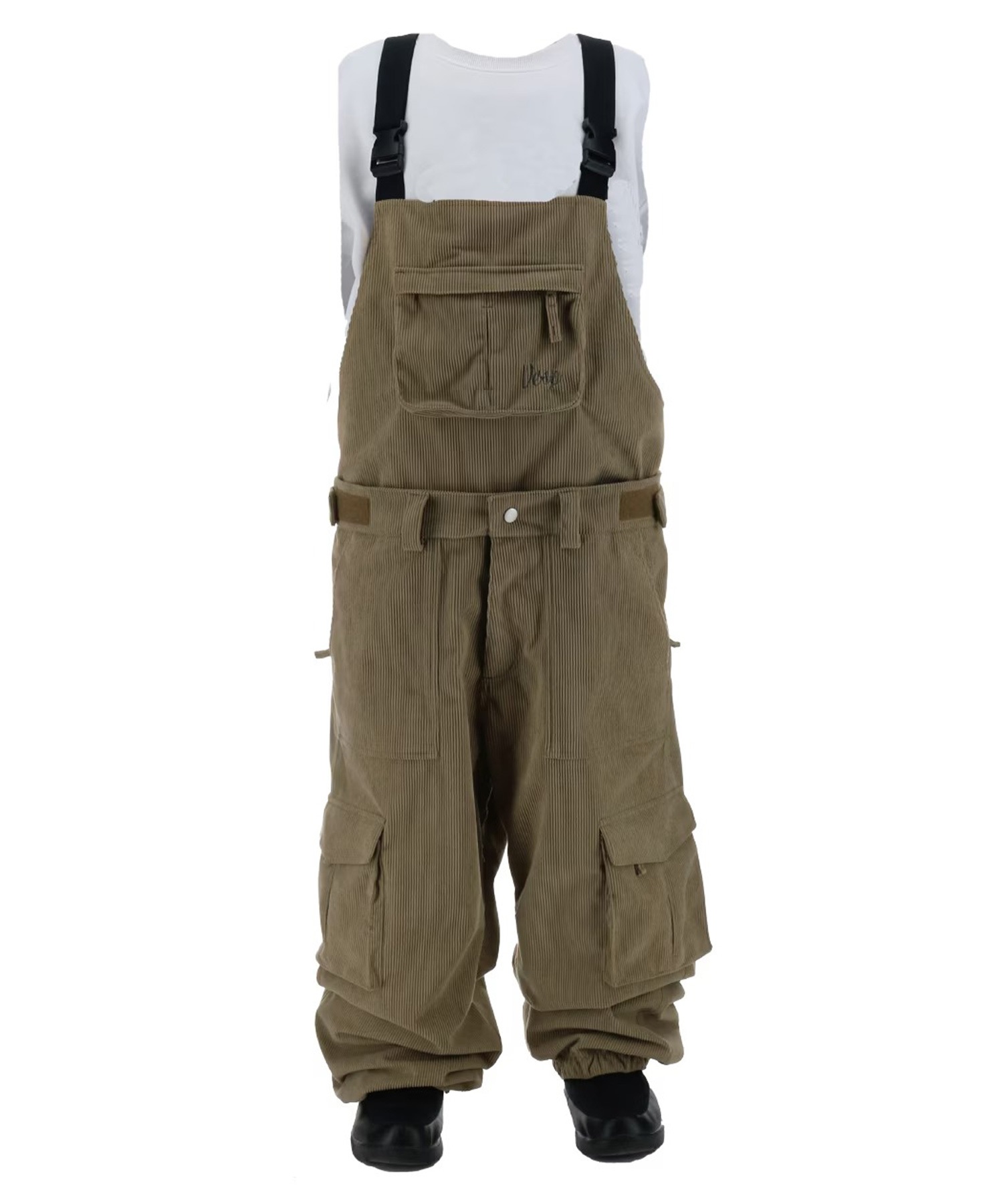 VESP ベスプ コーデュロイワイドジョガービブカーゴパンツ Corduroy