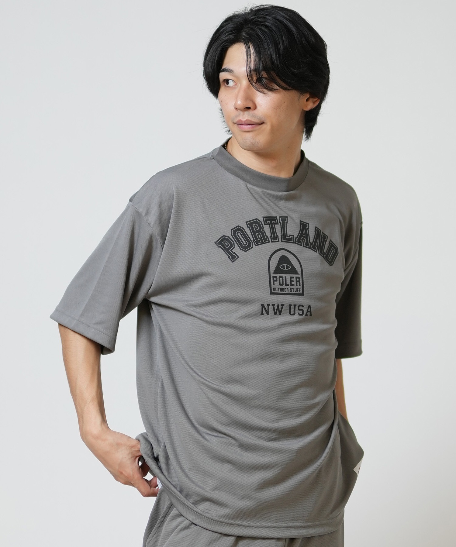 POLER ポーラー 半袖 Tシャツ メンズ 水陸両用 QUICK DRY MESH TEE