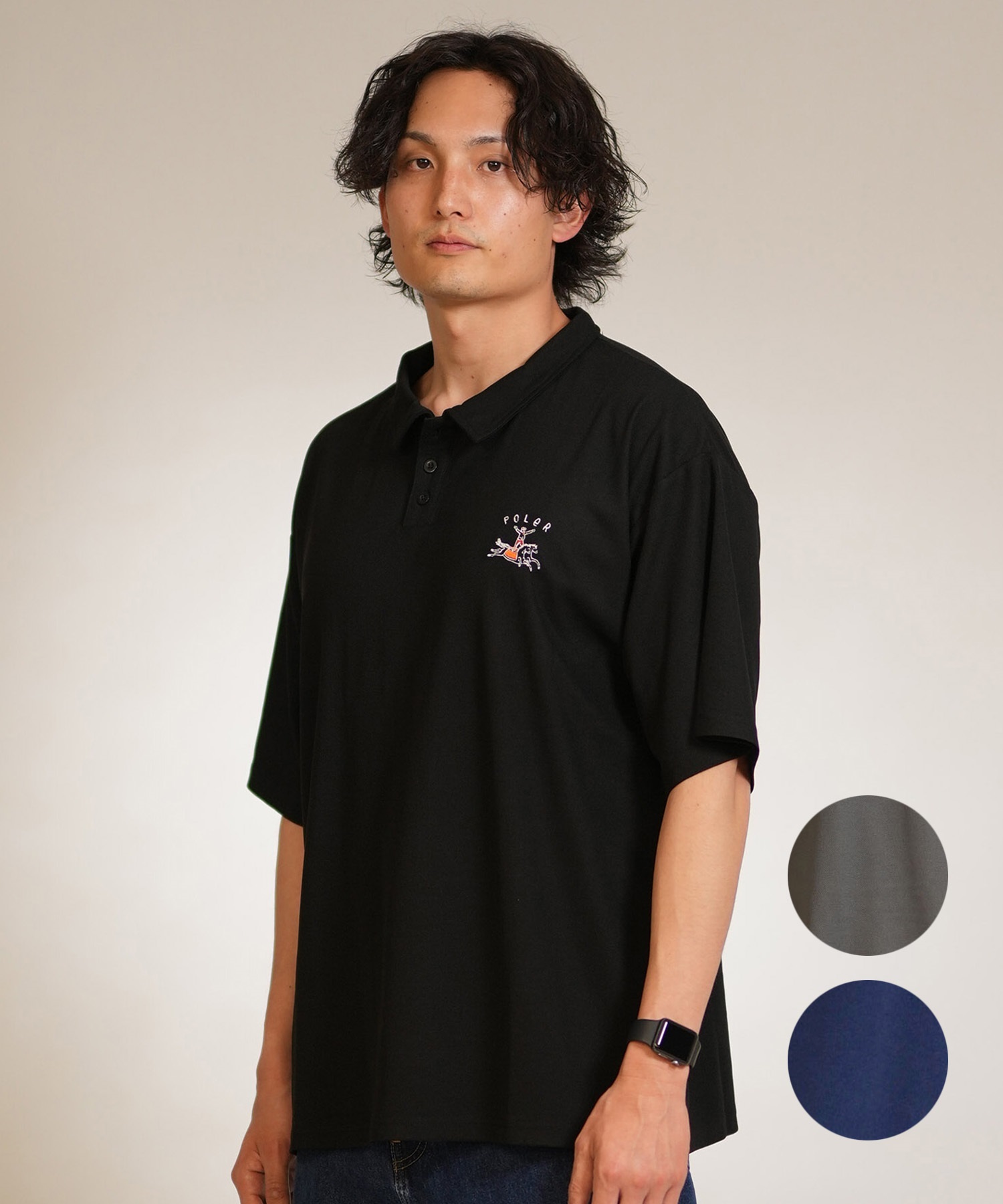 POLER ポーラー ポロシャツ メンズ 吸水速乾 HORSE RLX FIT D POLO