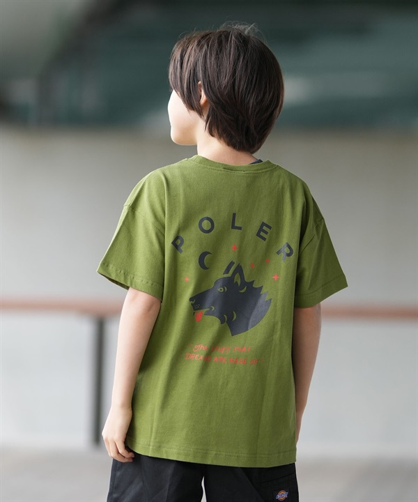 POLER ポーラー 半袖 Tシャツ キッズ ジュニア 子供 KIDS WOLF TEE 269MCV0015