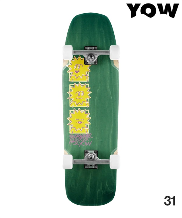 YOW ヤウ サーフ スケートボード コンプリート 31inch SLAPPIER