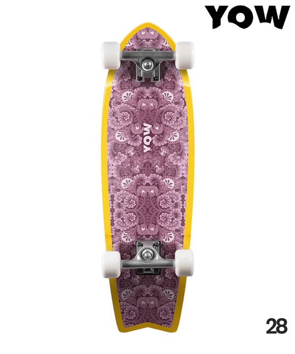 YOW ヤウ サーフ スケートボード コンプリート 28inch PINFISH