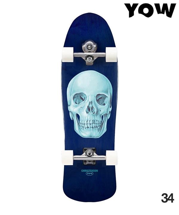 YOW ヤウ サーフ スケートボード コンプリート 34inch CHRISTENSON SKALLE