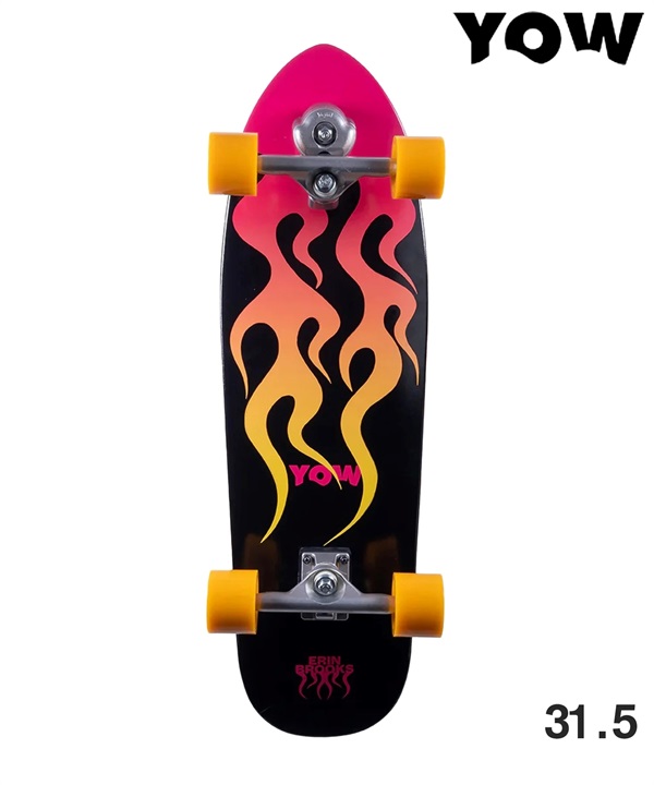 YOW ヤウ サーフ スケートボード コンプリート 31.5inch ERIN BROOKS POWER