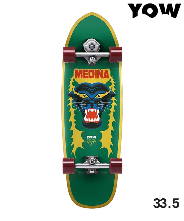 YOW ヤウ サーフ スケートボード コンプリート 33.5inch MEDINA PANTHERA