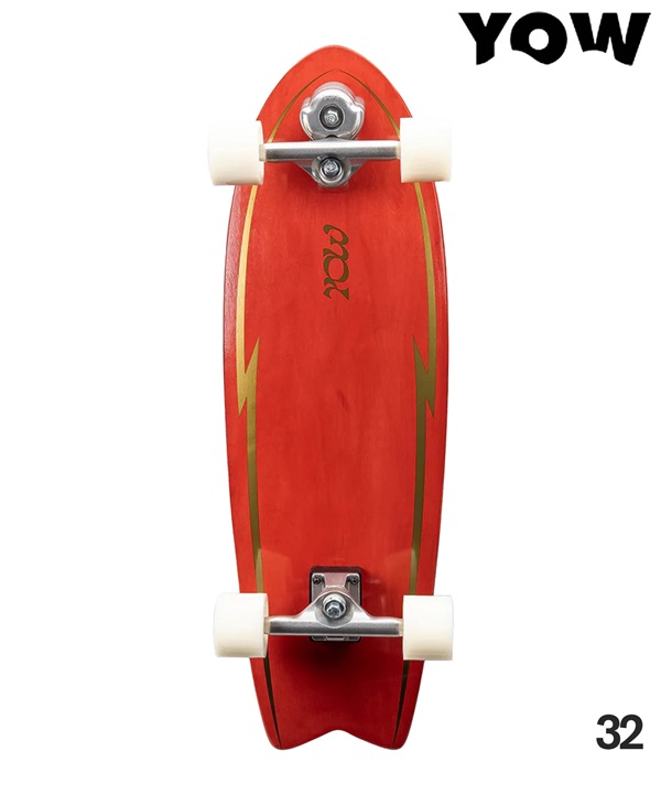 YOW ヤウ サーフ スケートボード コンプリート 32inch PIPE