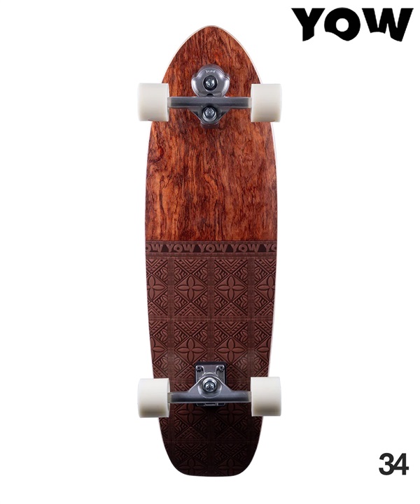 YOW ヤウ サーフ スケートボード コンプリート 34inch TEAHUPOO
