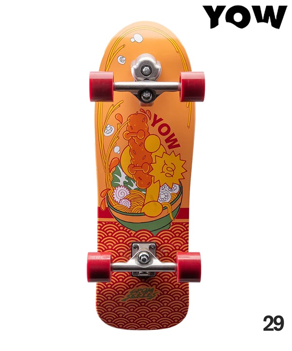 YOW ヤウ サーフ スケートボード コンプリート 29inch GROM SENDAI