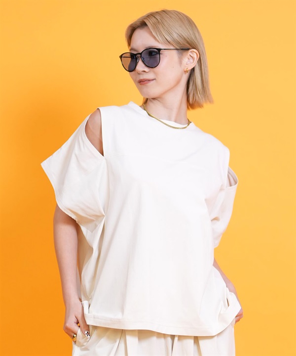 Ungrid アングリッド 半袖 Tシャツ レディース ショルダースリット 水陸両用 561301 UT