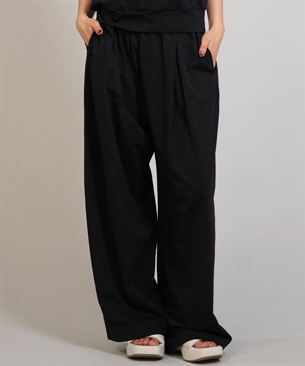 Ungrid アングリッド ロングパンツ レディース イージー ワイドパンツ 水陸両用 セットアップ対応 561501 UT