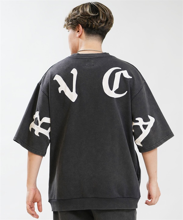 RVCA ルーカ トレーナー スウェット 半袖 Tシャツ メンズ BACK SIDE ARCH IRON SS BG041002