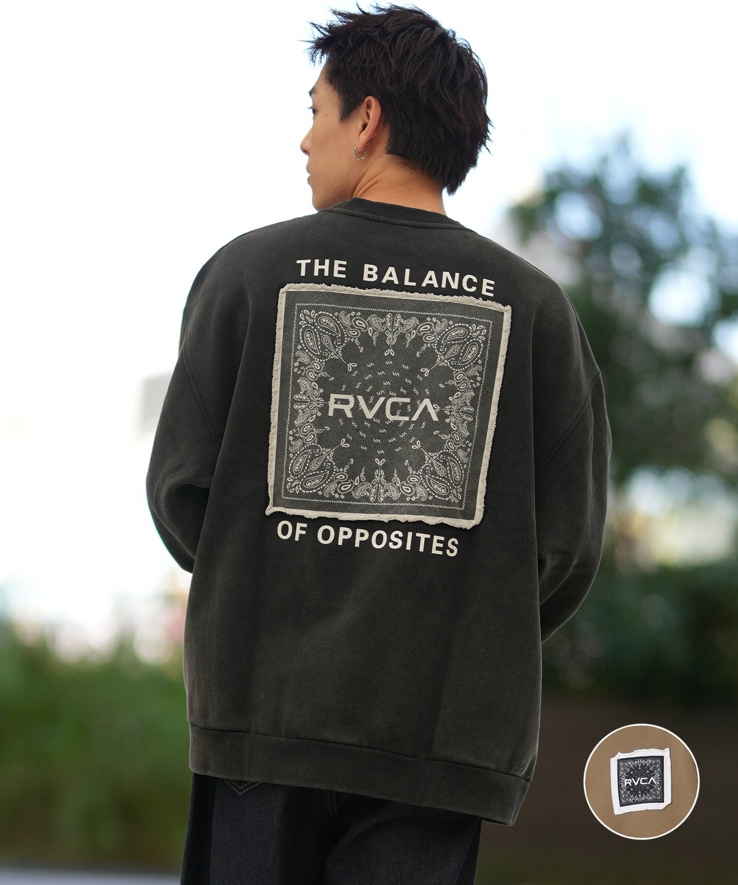 RVCA ルーカ トレーナー スウェット メンズ クルーネック BANDANA