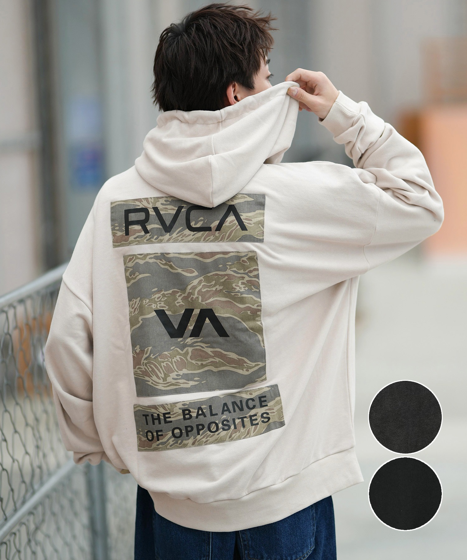 RVCA ルーカ プルオーバー パーカー フーディー メンズ ロゴ BALANCE
