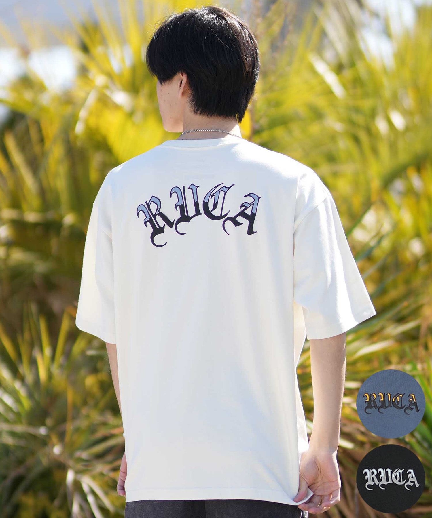 RVCA ルーカ 半袖 Tシャツ メンズ バックプリント BACK SIDE OE RVCA