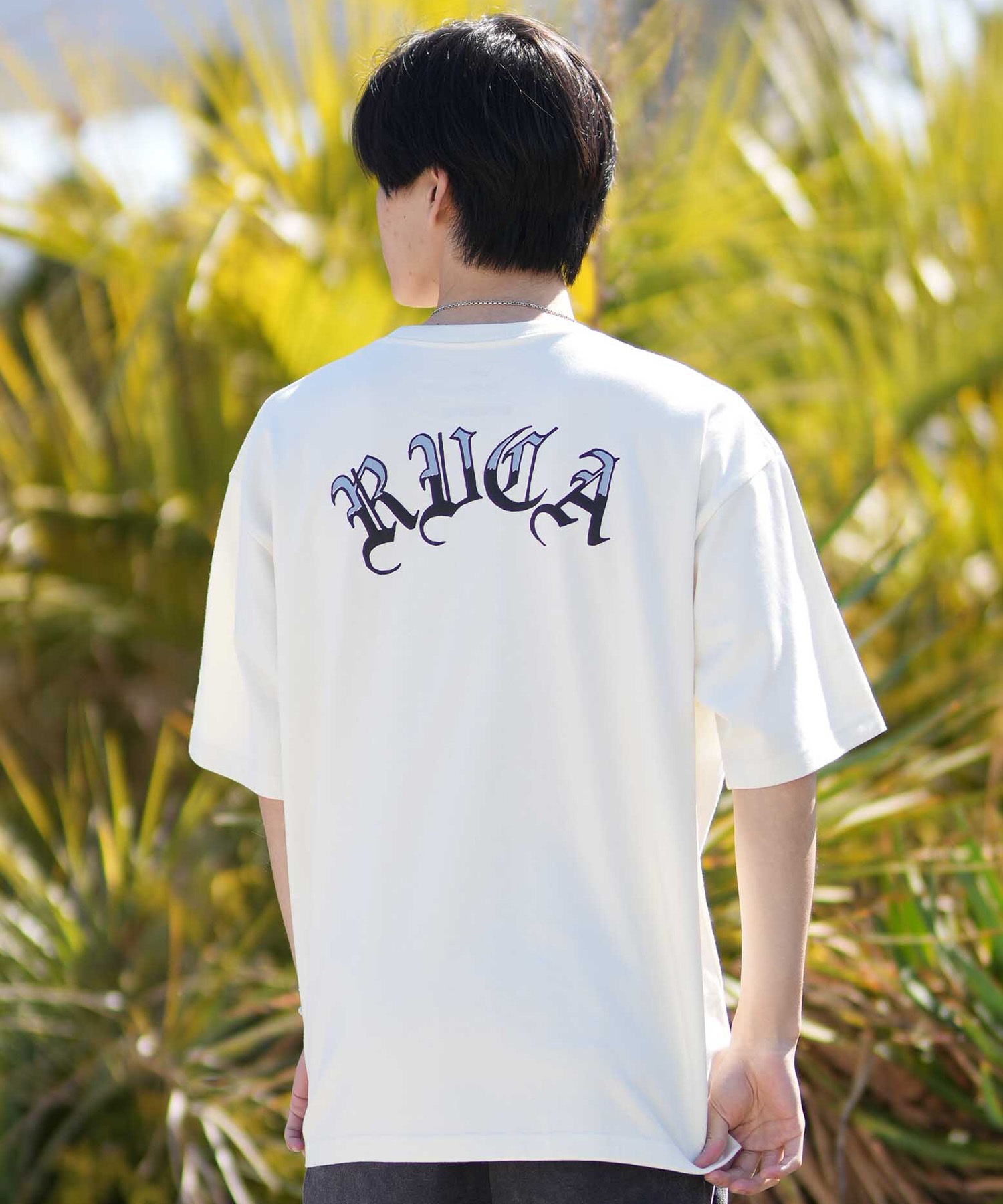 RVCA ルーカ 半袖 Tシャツ メンズ バックプリント BACK SIDE OE RVCA