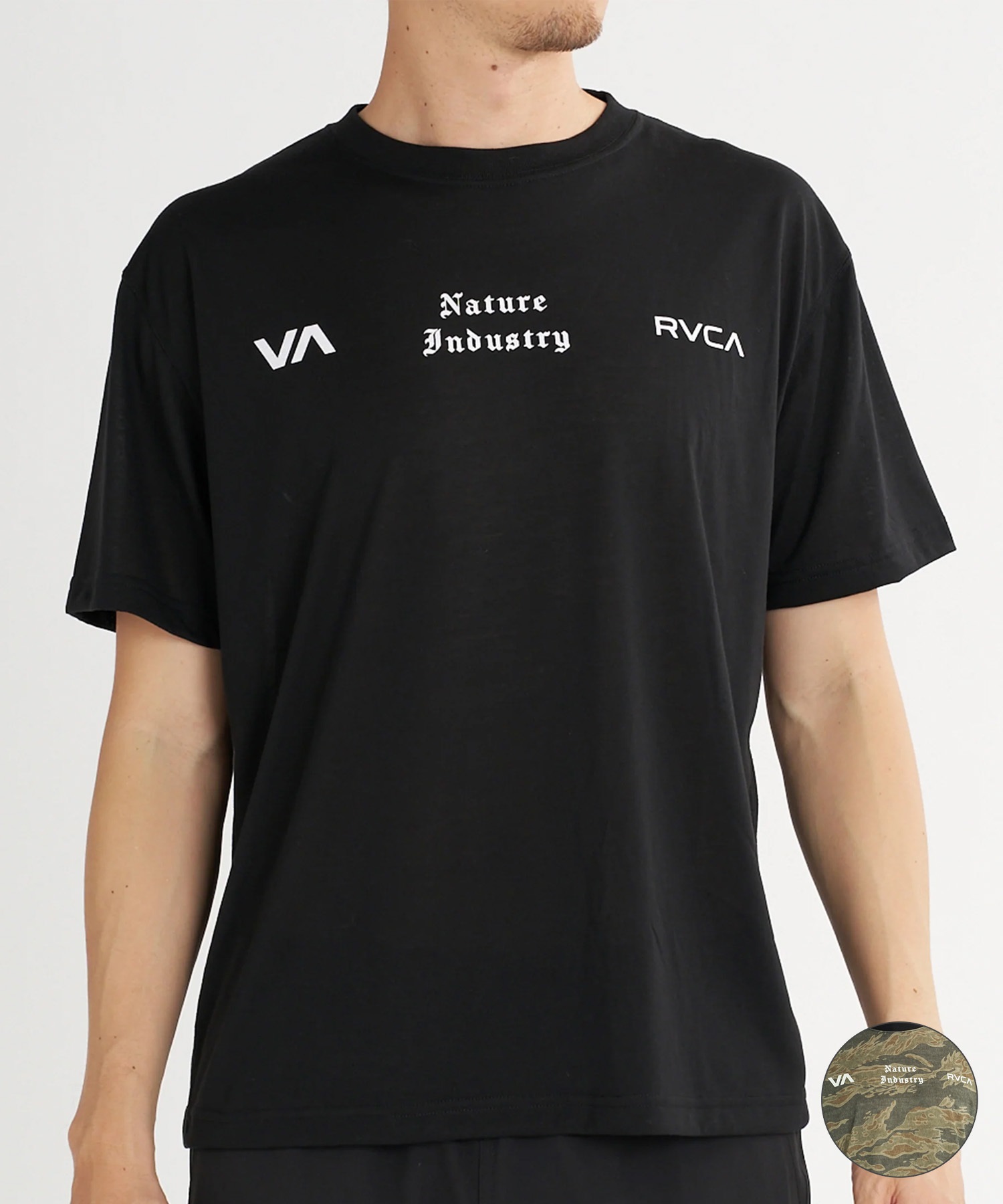 RVCA ルーカ 半袖 Tシャツ メンズ ロゴ バックプリント 速乾 軽量