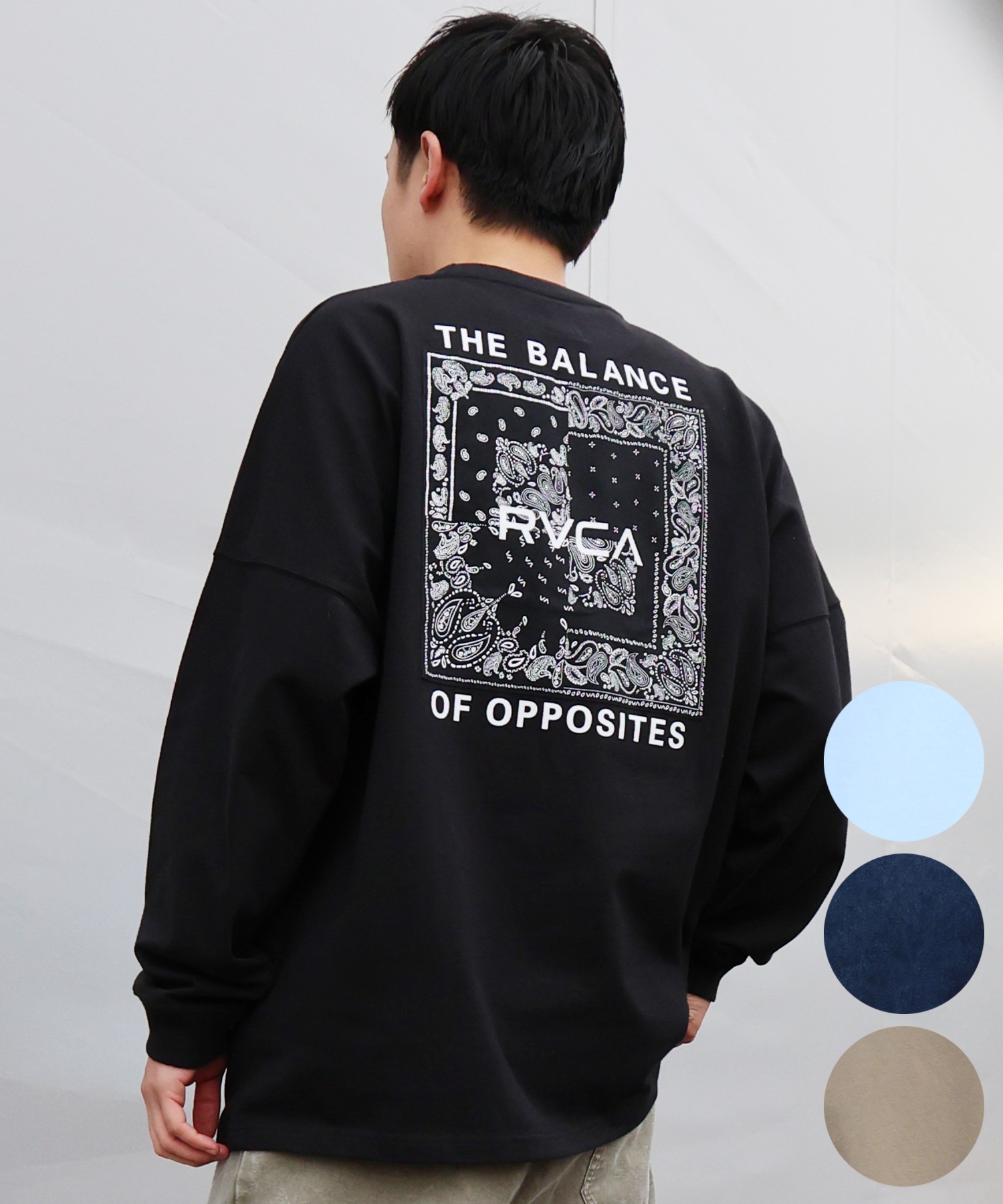 RVCA ルーカ 長袖 Tシャツ ロンT メンズ BANDANA BOX LONG T ロンT