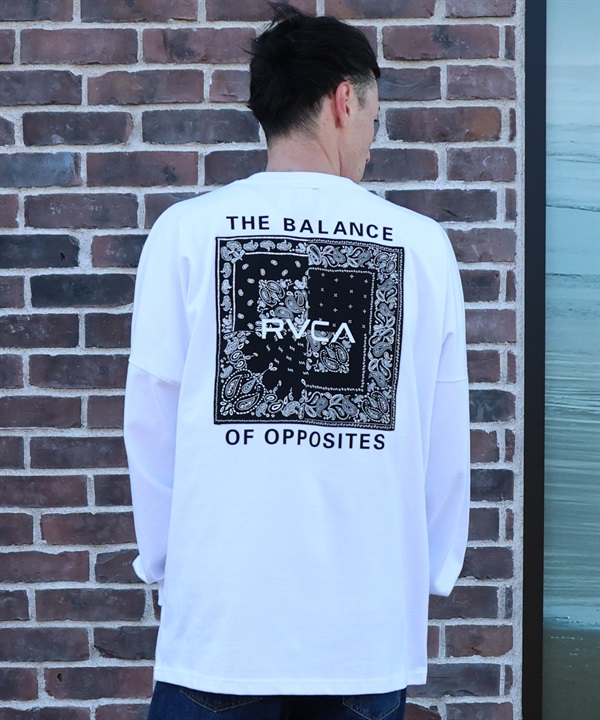 RVCA ルーカ 長袖 Tシャツ ロンT メンズ BANDANA BOX LONG T ロンT BG041P01