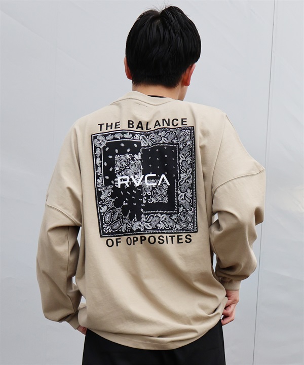 RVCA ルーカ 長袖 Tシャツ ロンT メンズ BANDANA BOX LONG T ロンT BG041P01