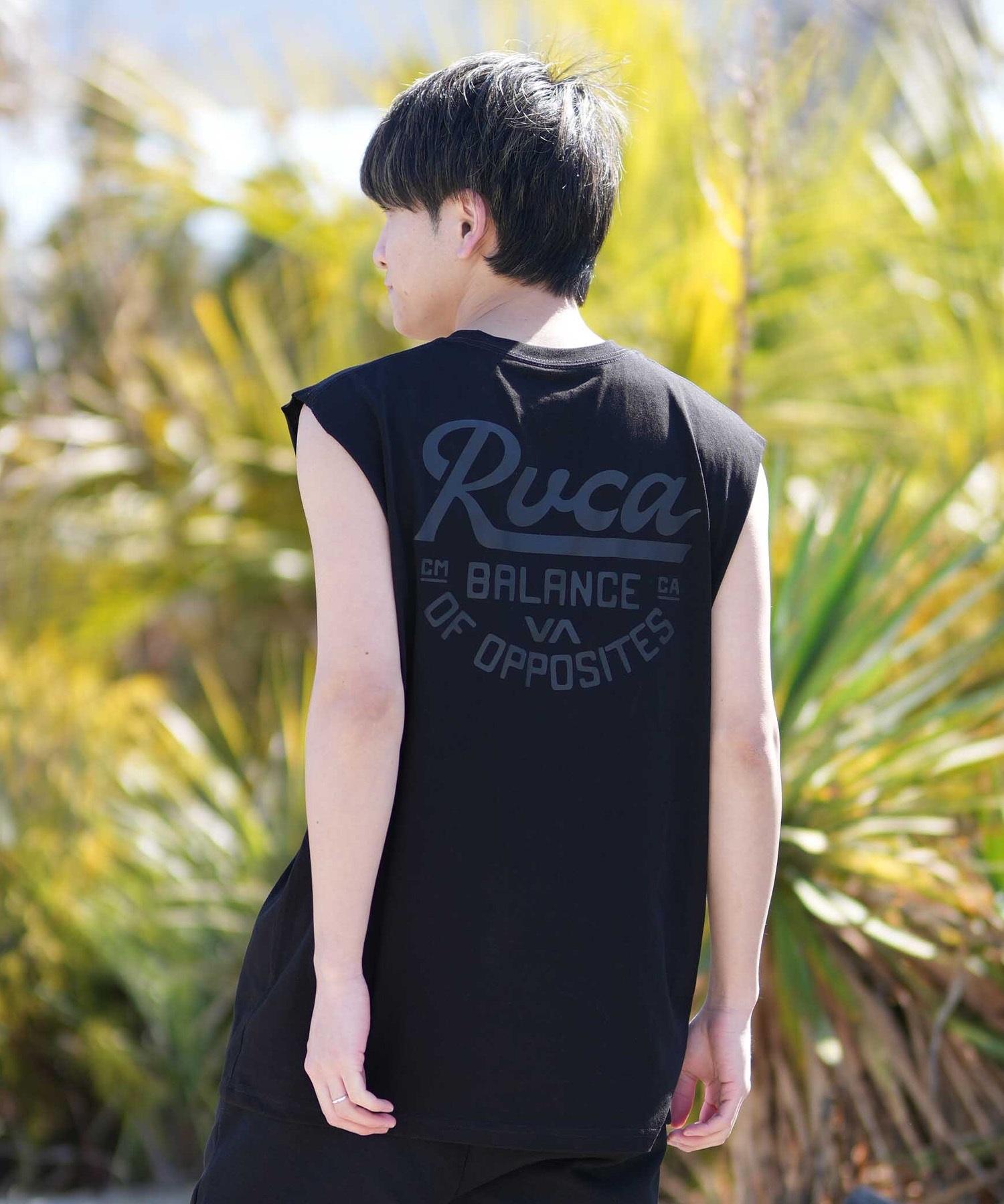 RVCA ルーカ タンクトップ メンズ バックプリント SCRIPT SEALED TT