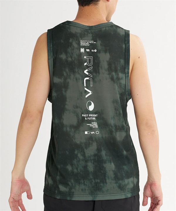 RVCA ルーカ タンクトップ メンズ ロゴ バックプリント 速乾 軽量 ストレッチ BG04A354