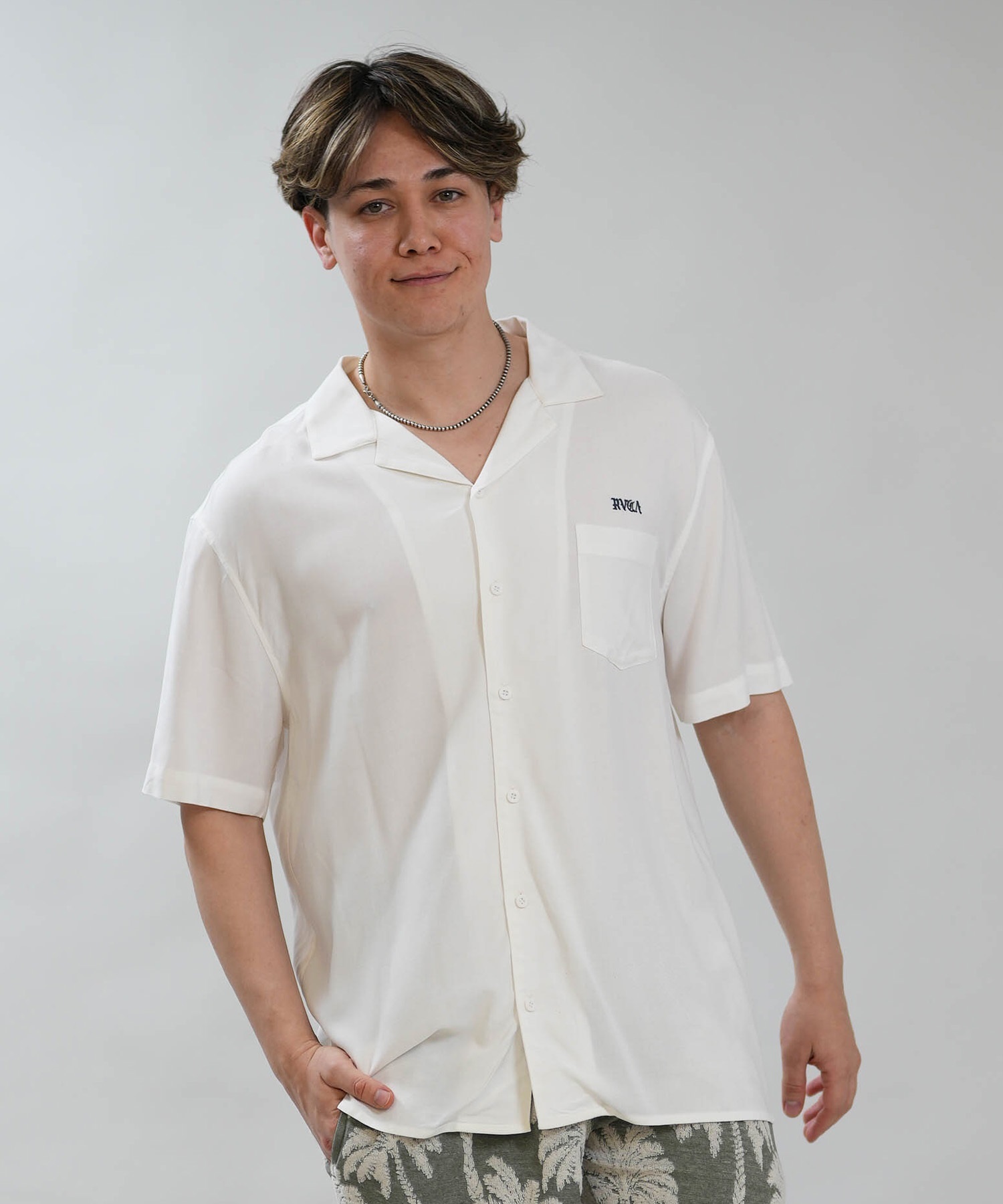 RVCA ルーカ 半袖 シャツ メンズ ロゴ IRON ON SH BG041121 ショート