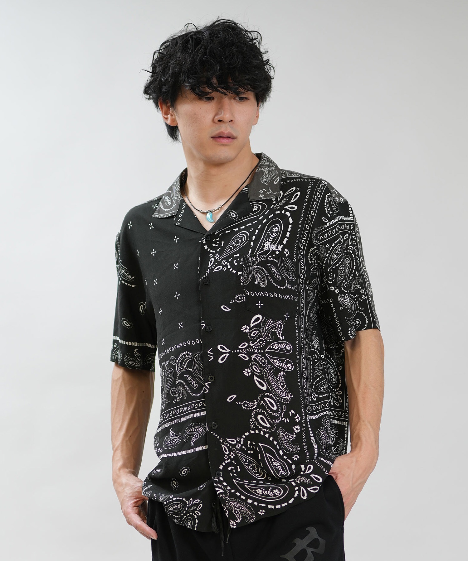 RVCA ルーカ 半袖 シャツ メンズ ロゴ IRON ON SH BG041121 ショート