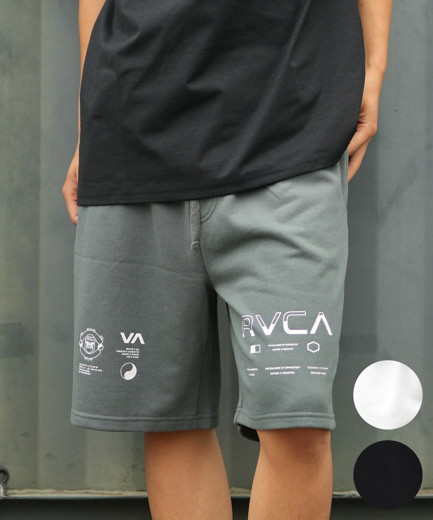 RVCA ルーカ ハーフパンツ ショートパンツ メンズ ロゴ SPLIT ALL WS