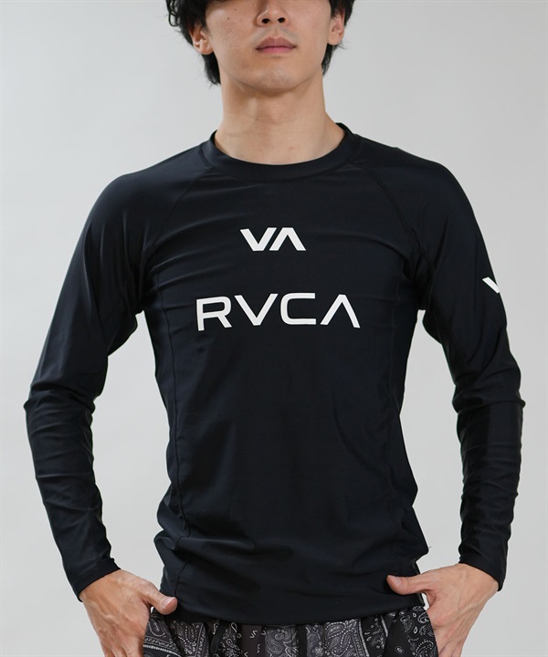 RVCA ルーカ 水着 ラッシュガード 長袖 Tシャツ ロンT メンズ UVカット 吸水速乾 ストレッチ 耐塩素 BG041865