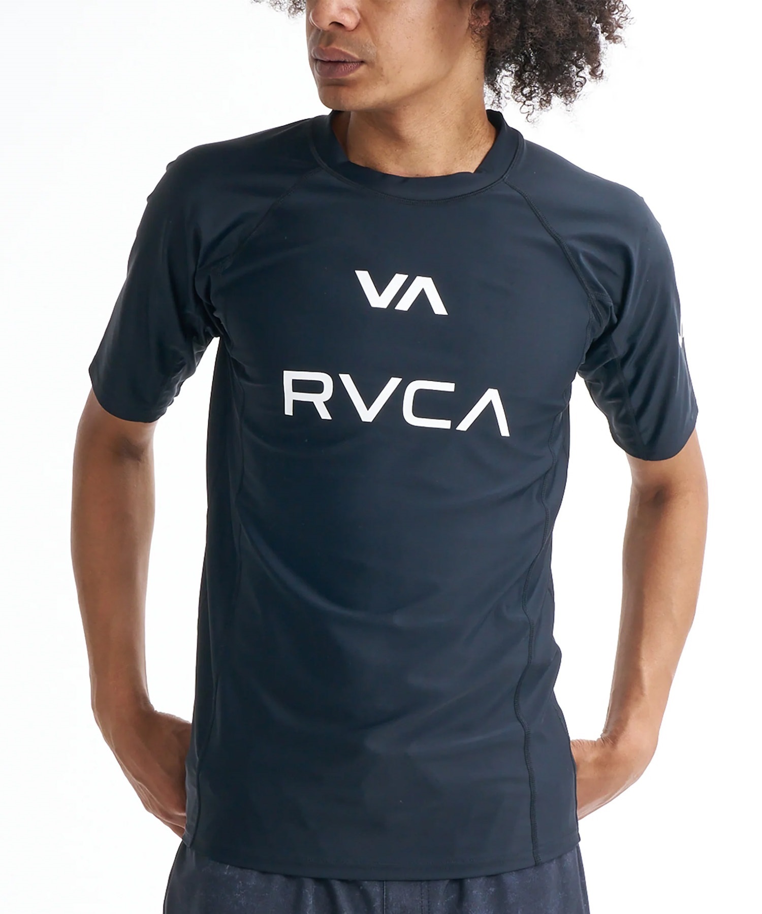 RVCA ルーカ 水着 ラッシュガード 半袖 Tシャツ メンズ UVカット 吸水