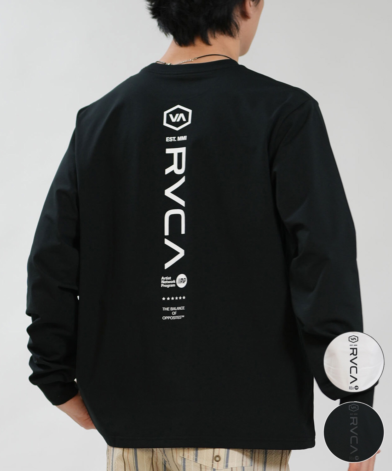 RVCA ルーカ 水着 ラッシュガード 長袖 Tシャツ ロンT メンズ UVカット