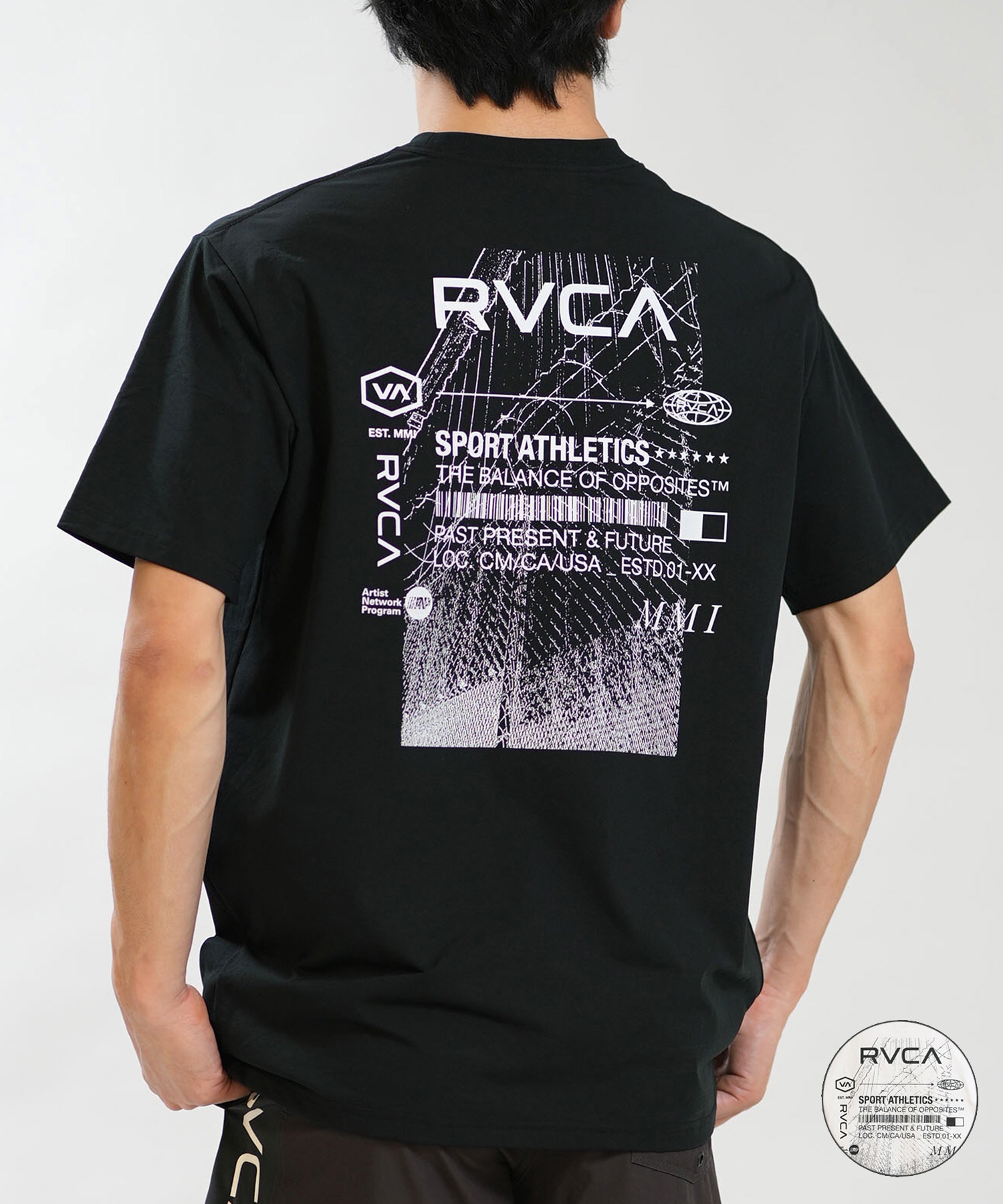 RVCA ルーカ 水着 ラッシュガード 半袖 Tシャツ メンズ UVカット 吸水