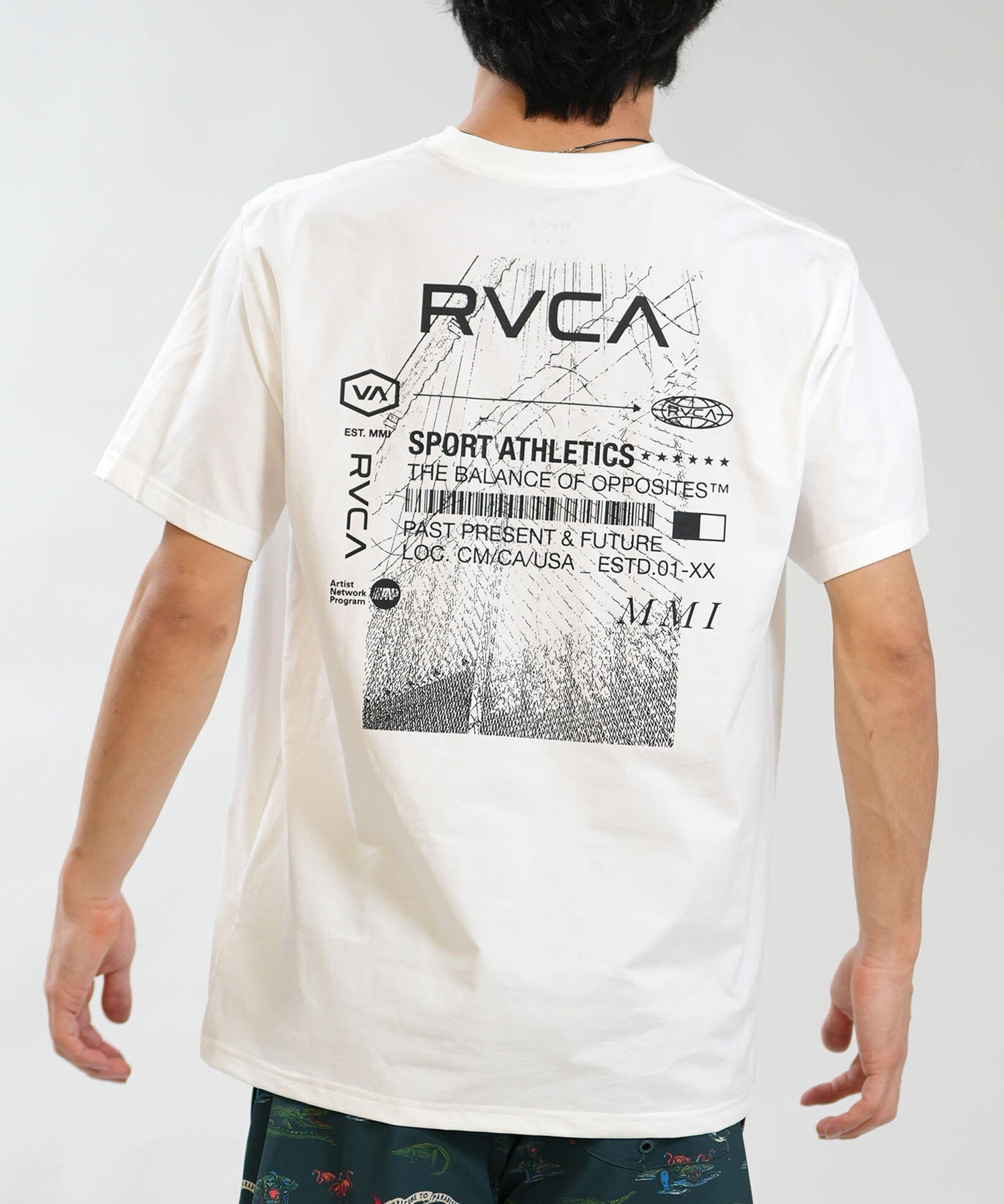 RVCA ルーカ 水着 ラッシュガード 半袖 Tシャツ メンズ UVカット 吸水