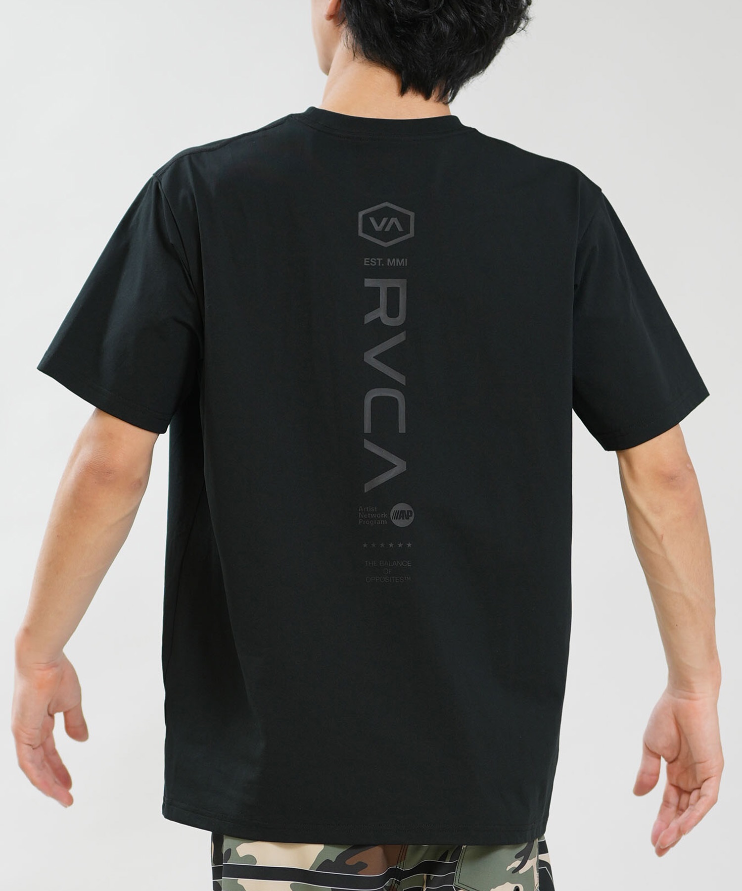 RVCA ルーカ 水着 ラッシュガード 半袖 Tシャツ メンズ UVカット 吸水