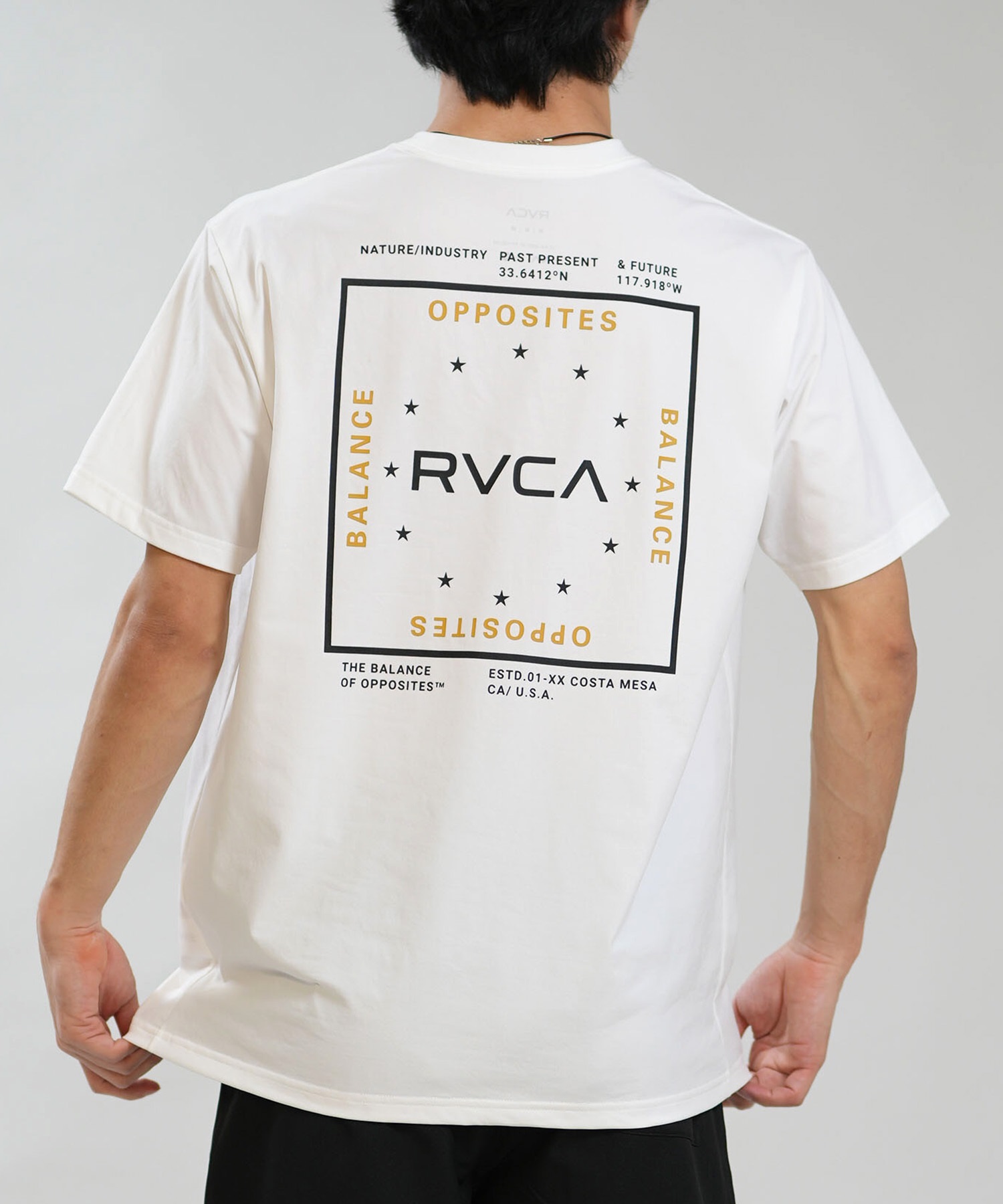 RVCA ルーカ 水着 ラッシュガード 半袖 Tシャツ メンズ UVカット 吸水