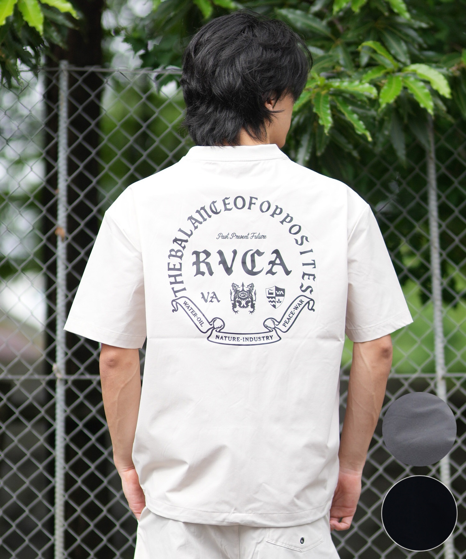 RVCA ルーカ 水着 ラッシュガード 半袖 Tシャツ メンズ 水陸両用 ロゴ