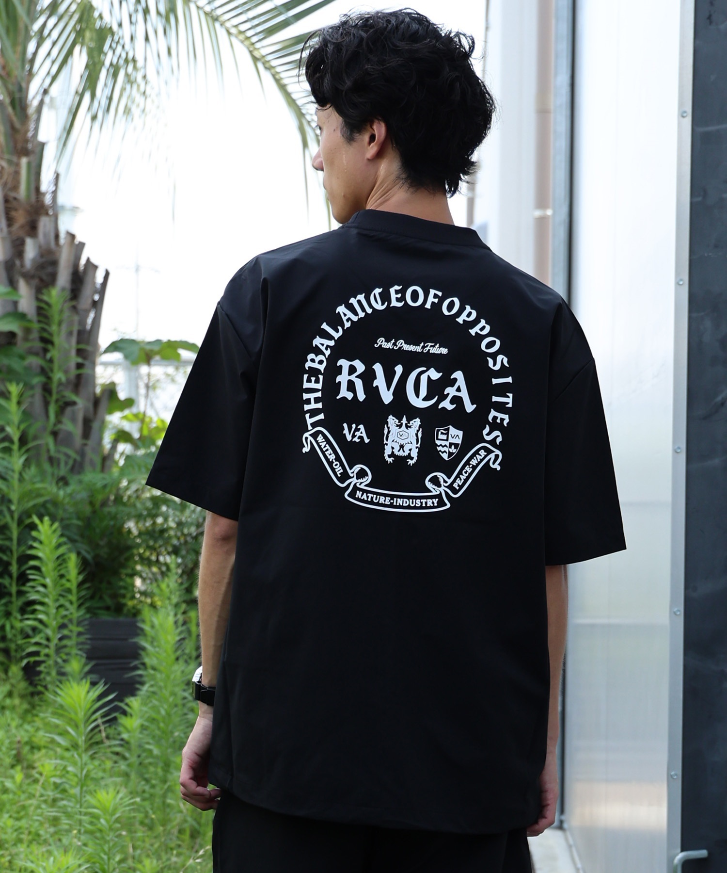 RVCA ルーカ 水着 ラッシュガード 半袖 Tシャツ メンズ 水陸両用 ロゴ
