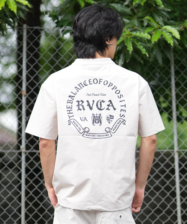 RVCA ルーカ 水着 ラッシュガード 半袖 Tシャツ メンズ 水陸両用 ロゴ UTILITY TEE BG04AP06