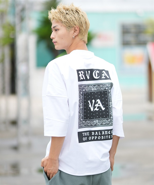 RVCA ルーカ 水着 ラッシュガード 半袖 Tシャツ メンズ BANDANA OE PISTE BG04AP07