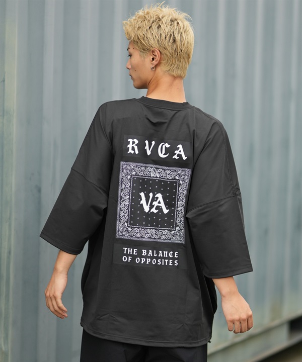 RVCA ルーカ 水着 ラッシュガード 半袖 Tシャツ メンズ BANDANA OE PISTE BG04AP07