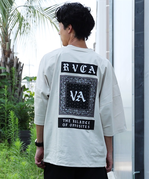 RVCA ルーカ 水着 ラッシュガード 半袖 Tシャツ メンズ BANDANA OE PISTE BG04AP07