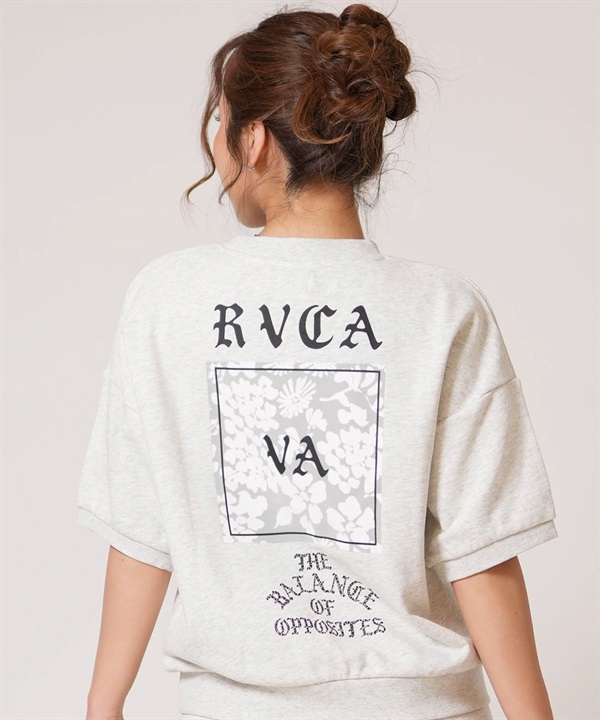 RVCA ルーカ 半袖 Tシャツ トレーナー スウェット レディース バックプリント DAISY VA BOX SWEAT CREW BG043003