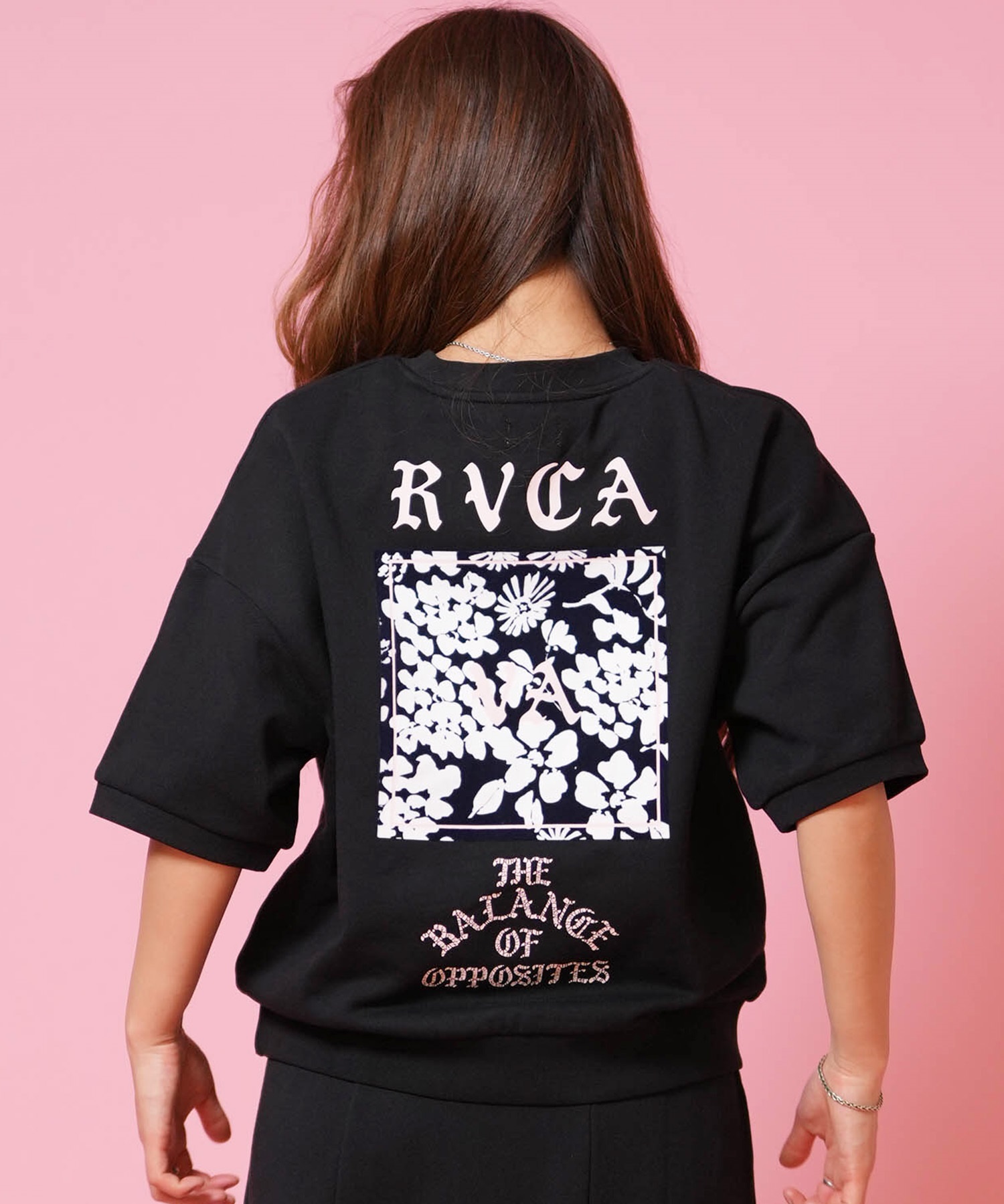 RVCA ルーカ 半袖 Tシャツ トレーナー スウェット レディース バック