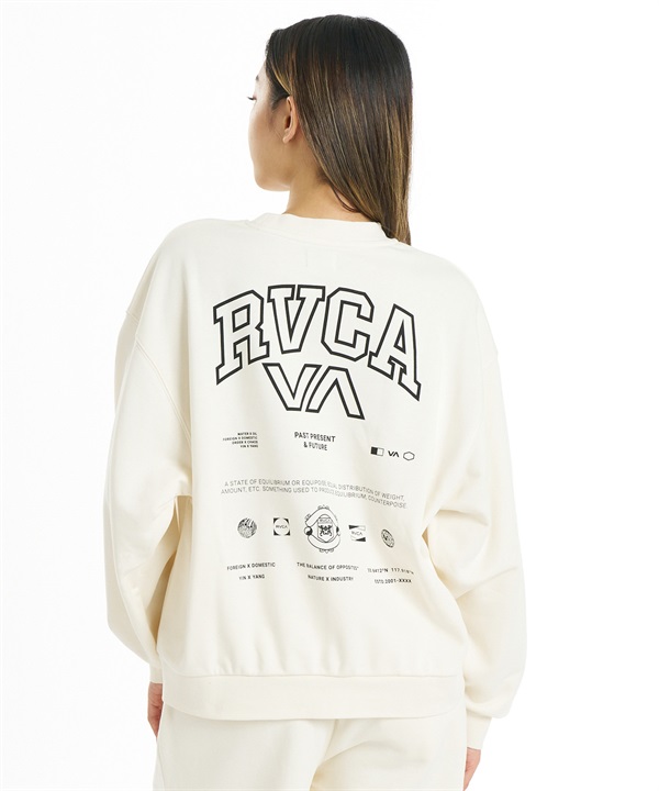 RVCA ルーカ トレーナー スウェット レディース バックプリント ALLARCH CR BG044001