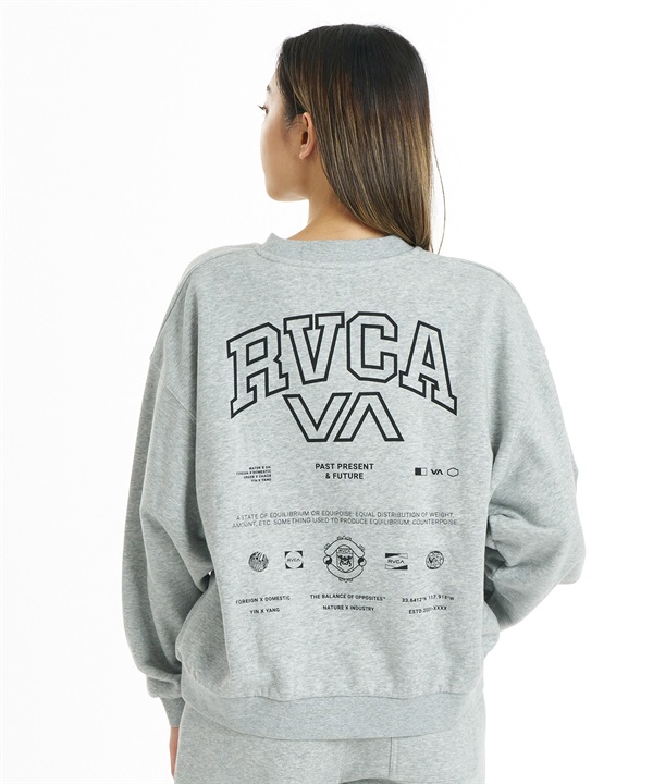 RVCA ルーカ トレーナー スウェット レディース バックプリント ALLARCH CR BG044001