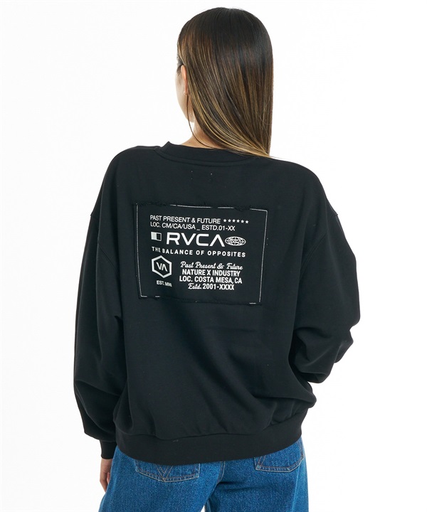 RVCA ルーカ トレーナー スウェット レディース 裏毛 ALL INFO CREW BG044003